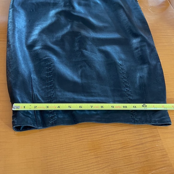 Escada leather pencil skirt - Picture 6 of 7